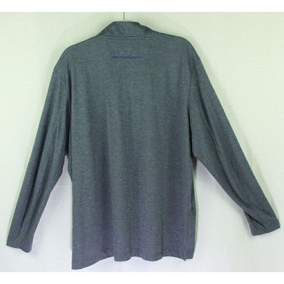 Nike Dri-Fit Shirt Quarter Zip Gray Surgalign Branded Long Sleeve Mens XXL 2XL - Picture 7 of 8